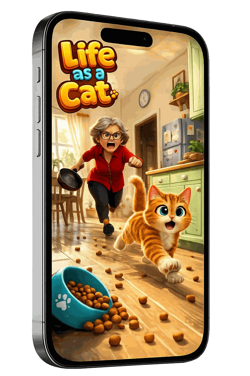 Game running on a phone